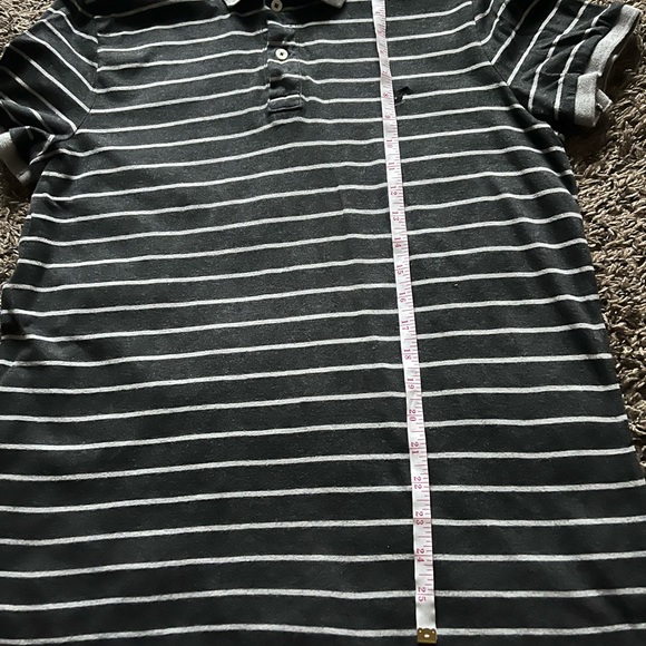 American Eagle Outfitters Mens Classic Fit Polo Shirt Size M Gray Short Sleeve - Picture 6 of 6